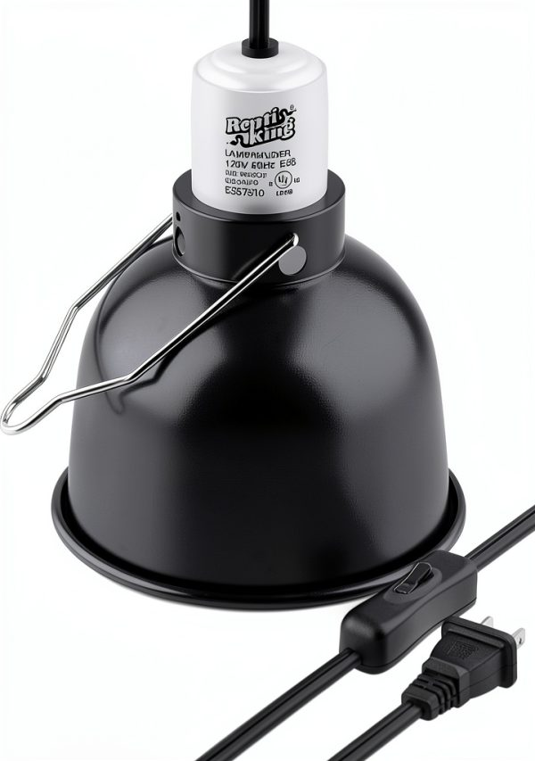 ReptiKing Reptile Light Fixture 5.5'' Dome Heat Lamp Ceramic Socket-3
