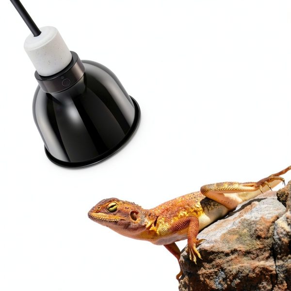ReptiKing Reptile Light Fixture 5.5'' Dome Heat Lamp Ceramic Socket-2
