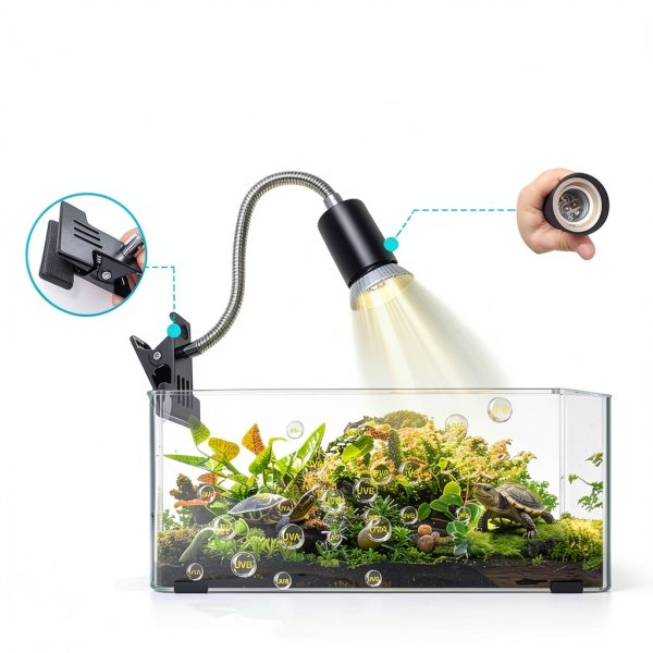 Reptile Heat Lamp Turtle Light wondrokey Ceramic Socket Timer Dimmer-3
